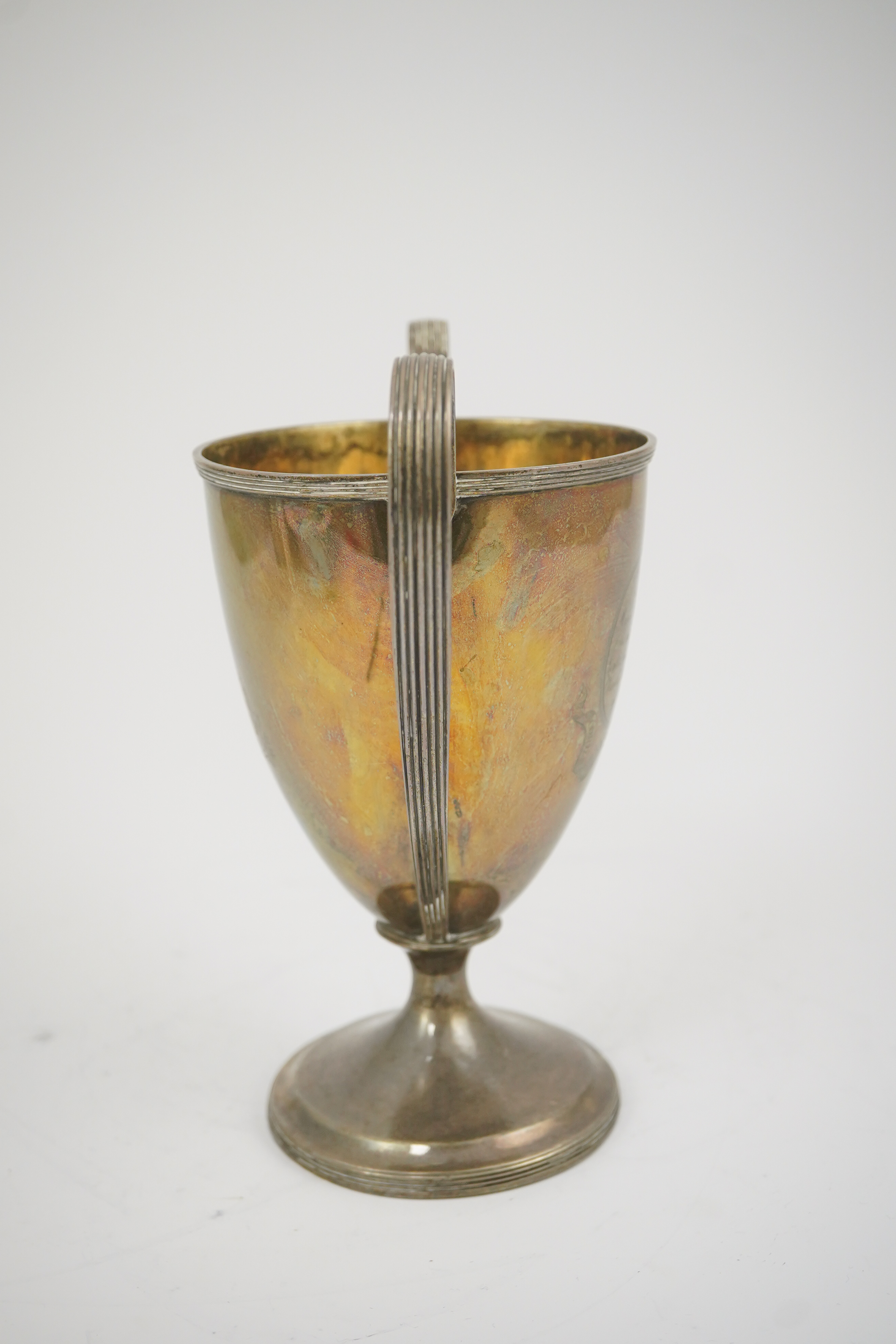 A George III silver two handled pedestal cup, by John Emes